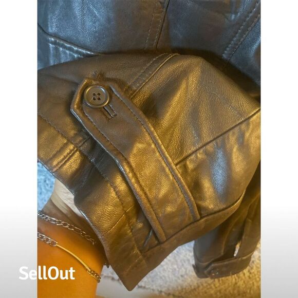 Roundtree & Yorke Men's Black Leather Bomber Jacket XLT Big & Tall - Picture 8 of 12